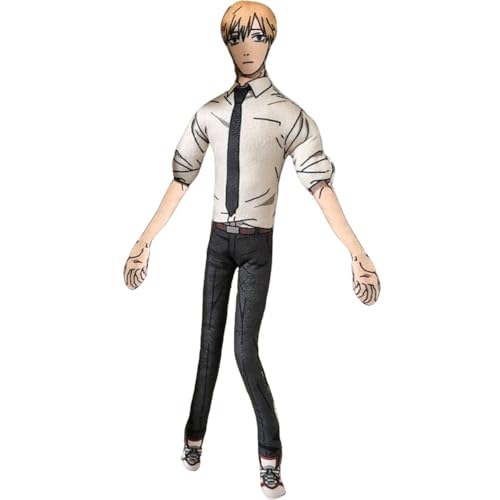 Anjinguang Denji Figur Plüsch Anime Makima Power Twistable Action Figuren Puppe Cartoon Kissen Posable Anime Figur Home Sofa Dekoration von Anjinguang