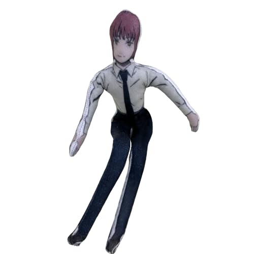 Anjinguang Denji Figur Plüsch Anime Makima Power Twistable Action Figuren Puppe Cartoon Kissen Posable Anime Figur Home Sofa Dekoration von Anjinguang