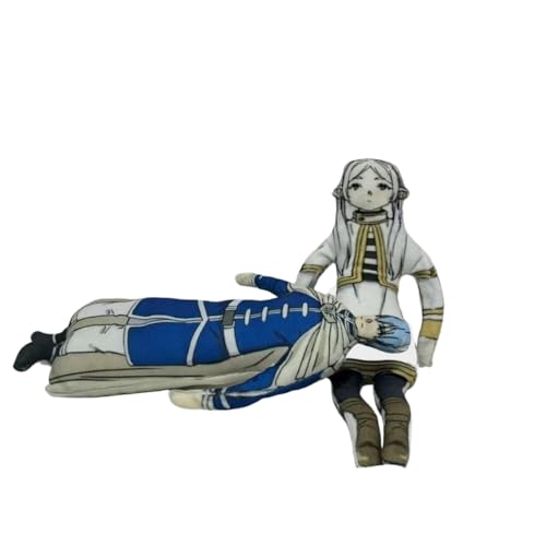 Anjinguang Frieren Plüsch-Anime-Figur, drehbar, Motiv: Frieren Farn Stark, Actionfigur, biegbare Puppe, gefüllte Kissenfigur, Heimdekoration, Sofa-Dekoration, 26 cm von Anjinguang
