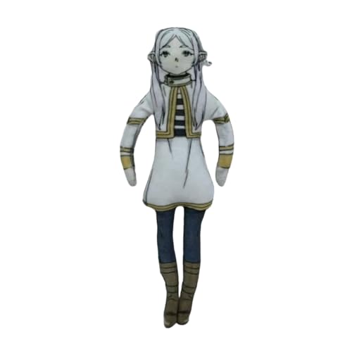 Anjinguang Frieren Plüsch-Anime-Figur, drehbar, Motiv: Frieren Farn Stark, Actionfigur, biegbare Puppe, gefüllte Kissenfigur, Heimdekoration, Sofa-Dekoration, 26 cm von Anjinguang