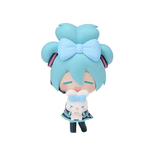 Anjinguang Miku Figur Anime Figur - 10cm Niedliches Mädchen Miku Action Figur Modell Handgemachtes Sammlerstück Desktop Dekoration Geschenke für Fans von Anjinguang
