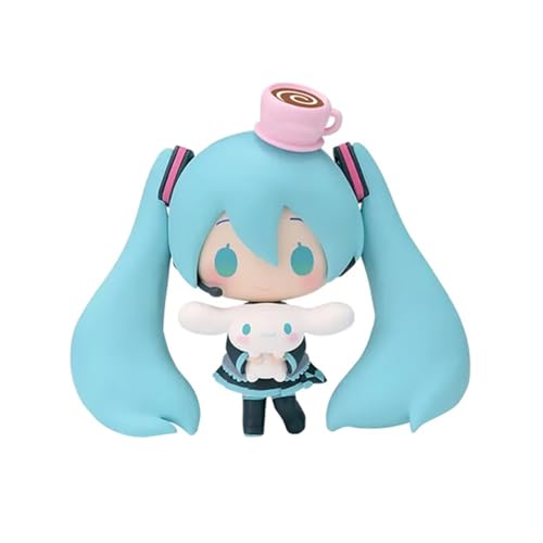 Anjinguang Miku Figur Anime Figur - 10cm Niedliches Mädchen Miku Action Figur Modell Handgemachtes Sammlerstück Desktop Dekoration Geschenke für Fans von Anjinguang