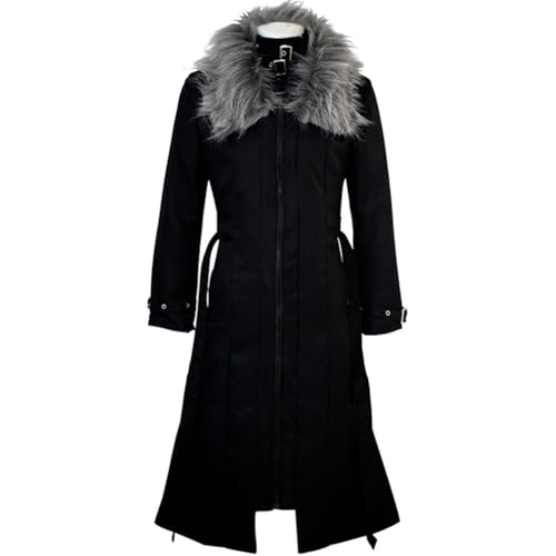 Anjinguang Nakajima Atsushi Cosplay Kostüm Anime BSD Cosplay Outfits Schwarzer Mantel Handschuhe Uniform Anzug Halloween Karneval Party Dress Up für Fans von Anjinguang