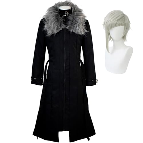 Anjinguang Nakajima Atsushi Cosplay Kostüm Anime BSD Cosplay Outfits Schwarzer Mantel Handschuhe Uniform Anzug Halloween Karneval Party Dress Up für Fans Anjinguang Nakajima Atsushi Cosplay Kostüm Anime BSD Cosplay Outfits Schwarzer Mantel Handschuhe Uniform Anzug Halloween Karneval Party Dress Up für Fans von Anjinguang