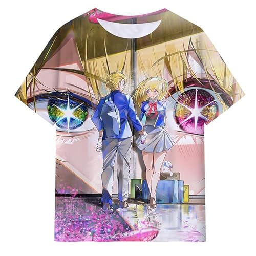 Anjinguang Oshi No Ko T-Shirt, Anime-T-Shirt, Mädchen, Jungen, Hoshino Ai, Cosplay, Kostüm, bedruckt, kurzärmelig, Manga-Pullover, Tops, Kinder, Sommer, lässiges T-Shirt Anjinguang Oshi No Ko T-Shirt, Anime-T-Shirt, Mädchen, Jungen, Hoshino Ai, Cosplay, Kostüm, bedruckt, kurzärmelig, Manga-Pullover, Tops, Kinder, Sommer, lässiges T-Shirt von Anjinguang
