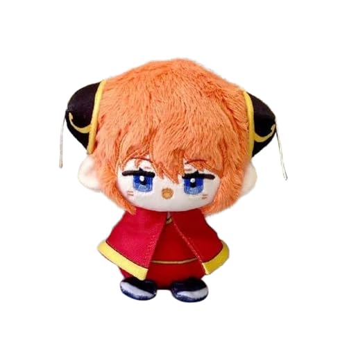 Anjinguang Sakata Gintoki Plüschfigur Anime Hijikata Toushirou/Kagura Plüschpuppe Cartoon gefüllte Figur Anhänger Dekoration 12 cm von Anjinguang