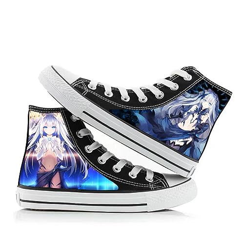 Date a Live Anime High Top Canvas Schuhe Unisex Yatogami Toka/Tokisaki Kurumi Anime Figur gedruckt Mode Lace Up Sneakers Flats für Schule Schuhe Cosplay Outdoor Sport Date a Live Anime High Top Canvas Schuhe Unisex Yatogami Toka/Tokisaki Kurumi Anime Figur gedruckt Mode Lace Up Sneakers Flats für Schule Schuhe Cosplay Outdoor Sport von Anjinguang