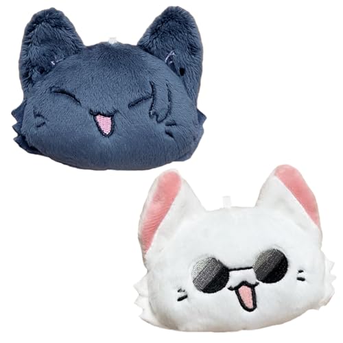 Anjinguang Gojo Satoru/Geto Suguru/Nanami Kento Plüschfigur, Niedliche Katze, Schlüsselanhänger, Hängende Ornamente, Anime-Merch für Tasche, Rucksack, Dekoration, 10 cm, Raumdekoration Anjinguang Gojo Satoru/Geto Suguru/Nanami Kento Plüschfigur, Niedliche Katze, Schlüsselanhänger, Hängende Ornamente, Anime-Merch für Tasche, Rucksack, Dekoration, 10 cm, Raumdekoration von Anjinguang