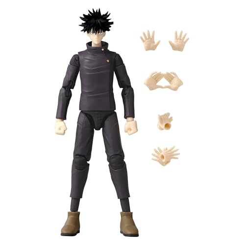 JJK Fushigura Megumi Figur 17CM Super Action Statue Stehende Pose Bewegliche Gelenke Charakter Modell mit Zubehör Sammelbare Desktop Ornament JJK Fushigura Megumi Figur 17CM Super Action Statue Stehende Pose Bewegliche Gelenke Charakter Modell mit Zubehör Sammelbare Desktop Ornament von Anjinguang