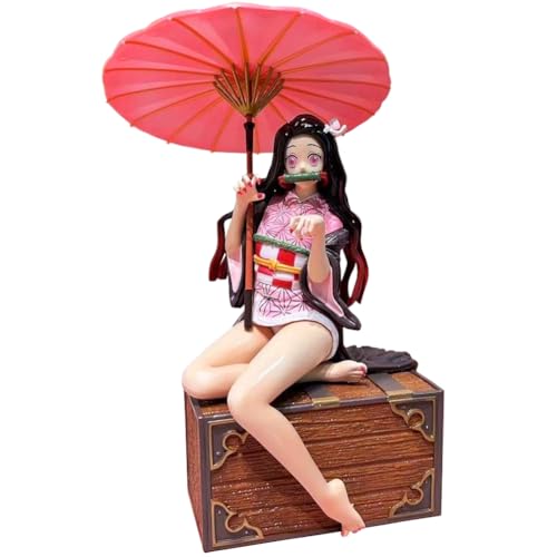 Kamado Nezuko Figur Sitzhaltung Halten eines Regenschirms Anime Manga Charakter Nezuko Actionfigur Anime Figur Austauschbares Zubehör PVC Modell Statue Sammlung Niedliches Ornament 30cm Kamado Nezuko Figur Sitzhaltung Halten eines Regenschirms Anime Manga Charakter Nezuko Actionfigur Anime Figur Austauschbares Zubehör PVC Modell Statue Sammlung Niedliches Ornament 30cm von Anjinguang