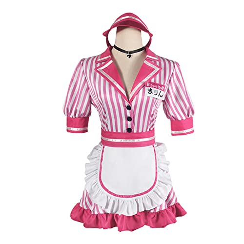 Kitagawa Marin Cosplay Kostüme für Frauen, My Dress-Up Darling Maid Röcke Halloween Kostüm Anime Cosplay Outfits für Mädchen Damen, rose, 38 Kitagawa Marin Cosplay Kostüme für Frauen, My Dress-Up Darling Maid Röcke Halloween Kostüm Anime Cosplay Outfits für Mädchen Damen, rose, 38 von Anjinguang