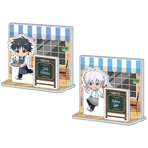 Mini Gojo Satoru/Fushiguro Megumi Acryl Figur,Anime Stand Figuren Modell Platte, Stehende Action Figur Double-Sided Desktop Ornament Display Figurine Manga Merch Geschenk 8cm Mini Gojo Satoru/Fushiguro Megumi Acryl Figur,Anime Stand Figuren Modell Platte, Stehende Action Figur Double-Sided Desktop Ornament Display Figurine Manga Merch Geschenk 8cm von Anjinguang