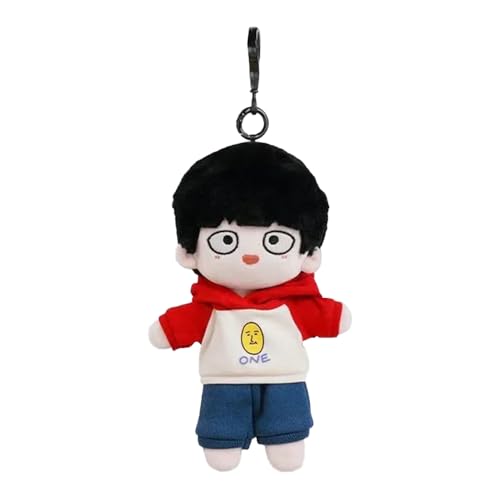 Mob Plüsch Kageyama Shigeo Plüsch Reigen Arataka Anime Figur Plüschfigur Plüschtier Anhänger Stoffpuppe mit Kleidung (abnehmbar) Niedlicher Cartoon-Taschenanhänger Kühlschrankmagnet Dekor von Anjinguang