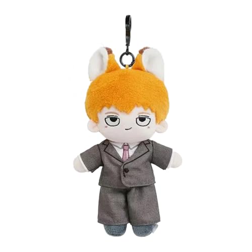 Mob Plüsch Kageyama Shigeo Plüsch Reigen Arataka Anime Figur Plüschfigur Plüschtier Anhänger Stoffpuppe mit Kleidung (abnehmbar) Niedlicher Cartoon-Taschenanhänger Kühlschrankmagnet Dekor von Anjinguang