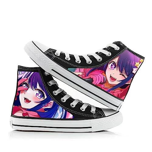 Oshi no Ko Schuhe Anime Hoshino Ai/Akuamarin/Rubi Anime bedruckte Hi Top Turnschuhe flache Schuhe Schnürschuhe Paar Sneakers Casual Unisex Schuhe für Kinder Erwachsene Oshi no Ko Schuhe Anime Hoshino Ai/Akuamarin/Rubi Anime bedruckte Hi Top Turnschuhe flache Schuhe Schnürschuhe Paar Sneakers Casual Unisex Schuhe für Kinder Erwachsene von Anjinguang