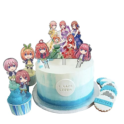The Quintessential Quintuplets Anime-Druck-Kucheneinsatz-Set, Acryldekoration, Kuchendekoration, Kuchendekoration, Kuchendekoration, Kuchendekoration, für Geburtstagspartys, 6 Stück The Quintessential Quintuplets Anime-Druck-Kucheneinsatz-Set, Acryldekoration, Kuchendekoration, Kuchendekoration, Kuchendekoration, Kuchendekoration, für Geburtstagspartys, 6 Stück von Anjinguang