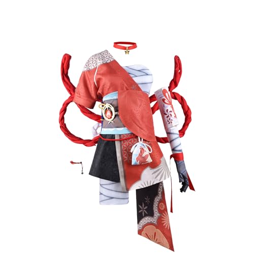 Yoimiya/Shenhe Cosplay Kostüm Outfit Spiel Charaktere Shenhe Uniform Kleid Full Set Yoimiya Lolita Kurzer Rock für Anime Ausstellung Halloween Dress Up Anzug von Anjinguang