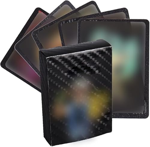 Ankipso Schwarz Seltene Karten Set, 55 Stück Cartoon Sammelkarten, Vmax Karten Anime Metall Karten Comics Karten Anime Trading Karten für Kinder(Deutsch) von Ankipso