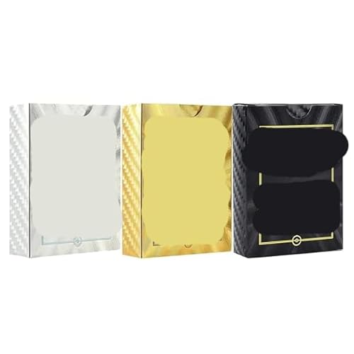 Ankipso Vmax Karten Golden Silber Schwarz, 165 Stück Seltene Karten Set Cartoon Sammelkarten, Anime Metall Karten Comics Keine Duplikate Trading Karten Geschenke für Kinder(Deutsch) von Ankipso