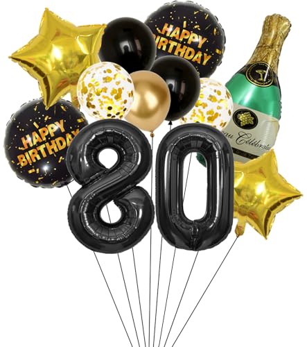 Anlgdi Folienballon Champagne Deko, Luftballon 80. Geburtstag Deko Frau, Geburtstagsdeko 80 Jahre Frauen, Helium Ballon Champagner Flasche Bier Happy Birthday Deko für 80. Geburtstag Party Deko Anlgdi Folienballon Champagne Deko, Luftballon 80. Geburtstag Deko Frau, Geburtstagsdeko 80 Jahre Frauen, Helium Ballon Champagner Flasche Bier Happy Birthday Deko für 80. Geburtstag Party Deko von Anlgdi