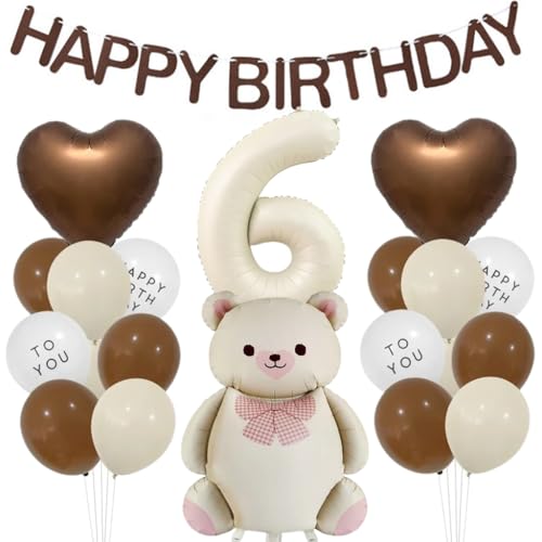 Anlgdi Geburtstagsdeko 1 Jahre, Luftballons 15. Geburtstag Dekoration, Folienballon Zahl 12, Deko 6. Geburtstag Mädchen von Anlgdi