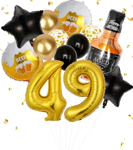 Anlgdi Folienballon Whiskey Deko, Luftballon 49. Geburtstag Deko Mann, Geburtstagsdeko 49 Jahre Manner Frauen, Helium Ballon Whiskey Bierglas Happy Birthday Deko für 49. Geburtstag Manner Party Deko Anlgdi Folienballon Whiskey Deko, Luftballon 49. Geburtstag Deko Mann, Geburtstagsdeko 49 Jahre Manner Frauen, Helium Ballon Whiskey Bierglas Happy Birthday Deko für 49. Geburtstag Manner Party Deko von Anlgdi