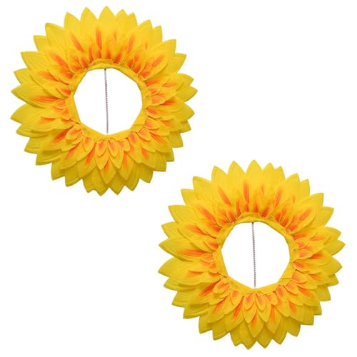 Anloximt 2 Stücke Sonnenblumen-Kopfbedeckung - Sonnenblumen-Spiele - Kopfbedeckung - Performance-Requisiten - Sonnenblumenhut | Kapuze Für Tanzparty, Festivalspiele, Kinder, Teenager, Erwachsene Anloximt 2 Stücke Sonnenblumen-Kopfbedeckung - Sonnenblumen-Spiele - Kopfbedeckung - Performance-Requisiten - Sonnenblumenhut | Kapuze Für Tanzparty, Festivalspiele, Kinder, Teenager, Erwachsene von Anloximt