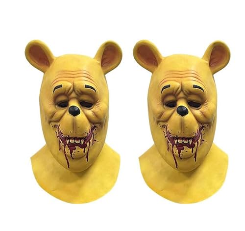 Anloximt 2Pack Winniee Blut Cosplay Maskek Scary Bear Gesichtsmaske Gruseliger Bär Maskk Halloween-Gesichtsmaske Horror Tier Gesicht Abdeckung für Party Kostüm Cosplay Anloximt 2Pack Winniee Blut Cosplay Maskek Scary Bear Gesichtsmaske Gruseliger Bär Maskk Halloween-Gesichtsmaske Horror Tier Gesicht Abdeckung für Party Kostüm Cosplay von Anloximt