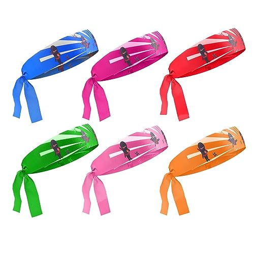 Anloximt 6 Stück Karate Stirnband Kinder - Ninja Stirnband - Stirnband Kampfsport - Verstellbares Schweißband | Kopfband Für Laufen, Training, Tennis, Karate, Leichtathletik Anloximt 6 Stück Karate Stirnband Kinder - Ninja Stirnband - Stirnband Kampfsport - Verstellbares Schweißband | Kopfband Für Laufen, Training, Tennis, Karate, Leichtathletik von Anloximt