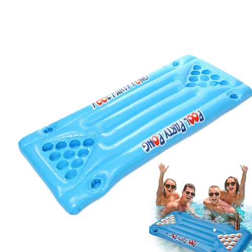 Anloximt Bierbool -Tisch, Bierhöhe Billardtisch, Floating Pingpong Raft, Aufblasbare Pool -Party -Bierspiele schwimmender Pong -Tisch für Erwachsene Anloximt Bierbool -Tisch, Bierhöhe Billardtisch, Floating Pingpong Raft, Aufblasbare Pool -Party -Bierspiele schwimmender Pong -Tisch für Erwachsene von Anloximt
