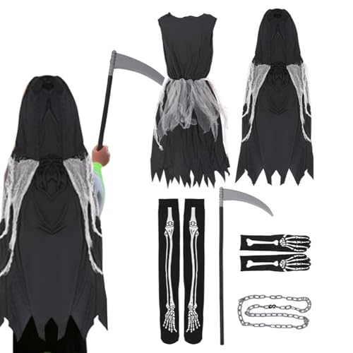 Anloximt Kinderkostüme Für Halloween,Geisterkostüm-Set für zu Halloween | Festliche Spielkleidung Für Rollenspiel Feste Events Kinder Und Mädchen von Anloximt