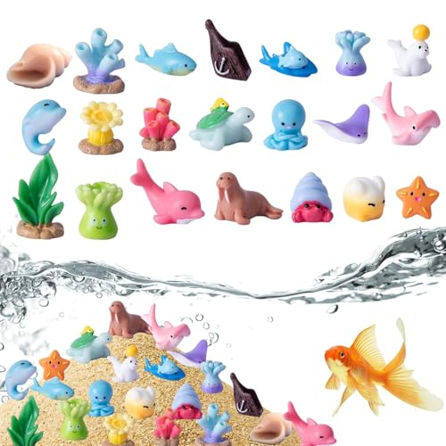 Anloximt Meeresbewohner Spielzeug - Einundzwanzig Wasser Tierfiguren Set - Harz Realistisch Niedlich Interaktiv Bunt Detailreich Aquatisch Für Lebensraum-Projekte Anloximt Meeresbewohner Spielzeug - Einundzwanzig Wasser Tierfiguren Set - Harz Realistisch Niedlich Interaktiv Bunt Detailreich Aquatisch Für Lebensraum-Projekte von Anloximt