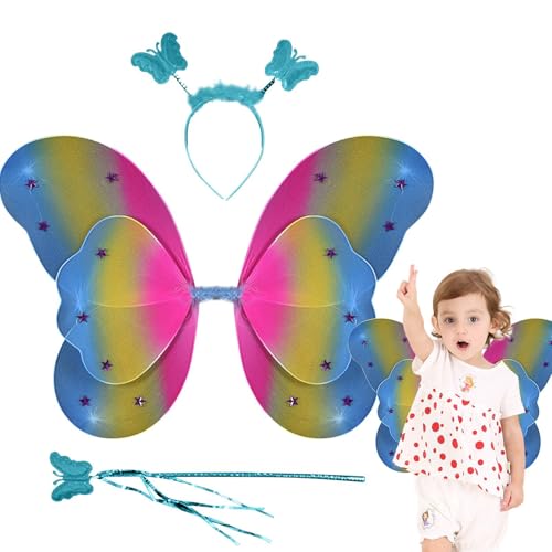 Anloximt Schmetterlingsflügel - Kostüm Schmetterlings | Feenflügel Mädchen Verkleidung Fest Accessoire Anloximt Schmetterlingsflügel - Kostüm Schmetterlings | Feenflügel Mädchen Verkleidung Fest Accessoire von Anloximt