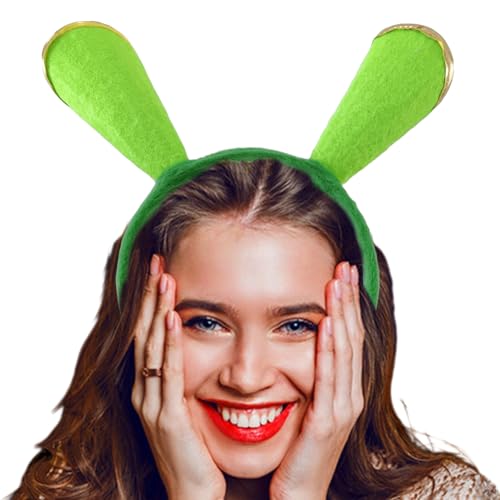 Anloximt Stirnband Mit Ohren | Halloween Cosplay Kopfband,Bequemes Haaraccessoire mit Goldrand-Design für Dusche, Spa, Gesichtswäsche, Hautpflege und festliche Bühne Anloximt Stirnband Mit Ohren | Halloween Cosplay Kopfband,Bequemes Haaraccessoire mit Goldrand-Design für Dusche, Spa, Gesichtswäsche, Hautpflege und festliche Bühne von Anloximt