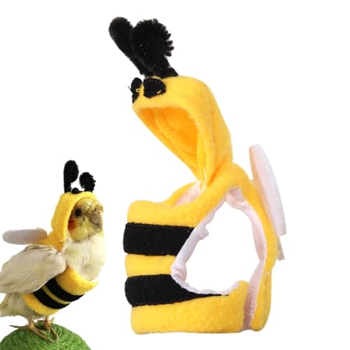 Anloximt Vogelkleidung,Papagei Biene Kostüm Haustier Kleintiere Kleidung | Halloween Haustier Vögel Kostüm Weihnachten Bienenförmiger Hoodie für Papageien, Kleintiere Kleidung Vögel Cosplay Outfit Anloximt Vogelkleidung,Papagei Biene Kostüm Haustier Kleintiere Kleidung | Halloween Haustier Vögel Kostüm Weihnachten Bienenförmiger Hoodie für Papageien, Kleintiere Kleidung Vögel Cosplay Outfit von Anloximt