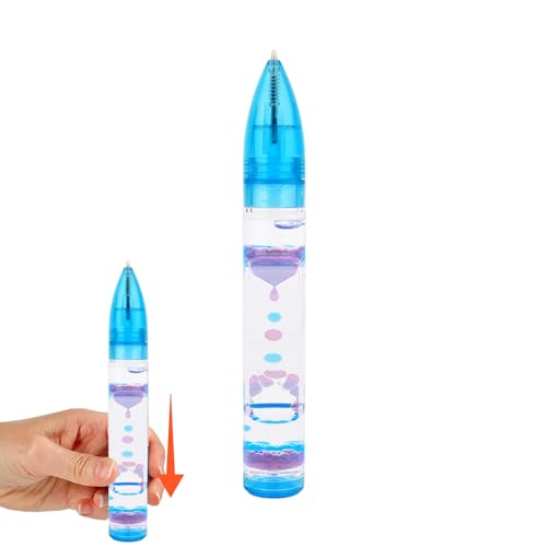 Liquid Motion Bubbler Spielzeug Stifte - Flüssig Timer Stifte - Bunte Liquid Timer Stifte – Ideal Für Angst Und Stressabbau, Blau Liquid Motion Bubbler Spielzeug Stifte - Flüssig Timer Stifte - Bunte Liquid Timer Stifte – Ideal Für Angst Und Stressabbau, Blau von Anloximt