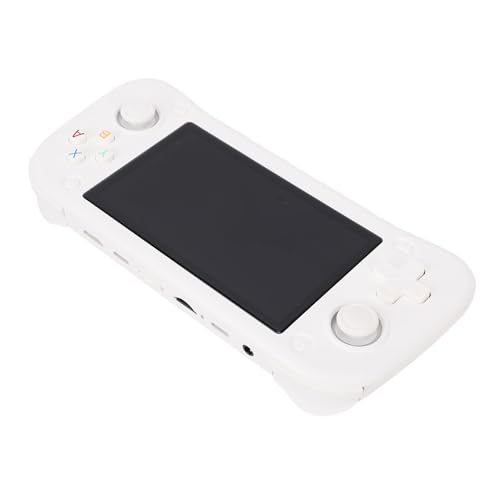 Annadue Retro Handheld Game Console, 4,3" großer Bildschirm Elektronikspieler, Unterstützung über 30 Emulatoren, RK3128 Cortex A7 Quad Core Chip, Geburtstags Weihnachten, 3000mah (White) von Annadue
