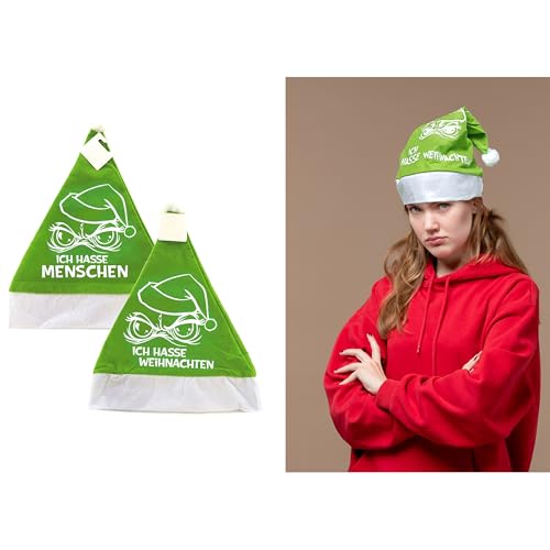 Annastore 4 x Nikolausmütze aus Plüsch mit Bommel Anti Weihnacht - Weihnachtsmützen für Weihnachtshasser - Anti-Weihnachtsmützen - Ich hasse Weihnachten Nikolausmützen Annastore 4 x Nikolausmütze aus Plüsch mit Bommel Anti Weihnacht - Weihnachtsmützen für Weihnachtshasser - Anti-Weihnachtsmützen - Ich hasse Weihnachten Nikolausmützen von Annastore