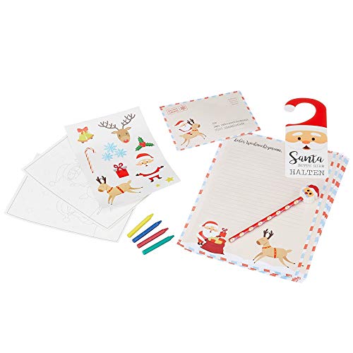 Annastore 9-TLG. Briefset Weihnachten - Lieber Weihnachtsmann - Post Weihnachten - Kinderpost für Nikolaus - Weihnachtsmannpost - Post ans Christkind - Briefe Basteln und Malen Annastore 9-TLG. Briefset Weihnachten - Lieber Weihnachtsmann - Post Weihnachten - Kinderpost für Nikolaus - Weihnachtsmannpost - Post ans Christkind - Briefe Basteln und Malen von Annastore