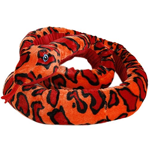 Annastore Schlange aus Plüsch L 254 cm, rot von Annastore