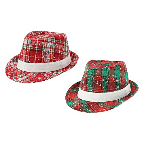 Annastore Weihnachtsmütze, Kopfschmuck Weihnachtsmütze Street Style London Kopfbedeckung, Weihnachtsmütze, modische Mütze für Herren & Damen, 2-teiliges Set von Annastore