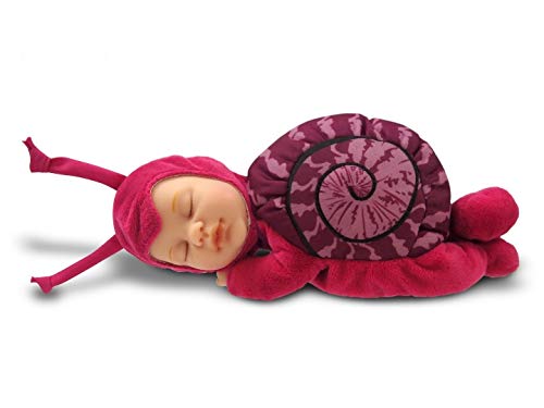 Anne Geddes 579169 Rosa Schnecke Puppe / Pink Snail 9 inch Baby Doll - Bean Filled Soft Body von Anne Geddes
