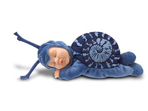 Anne Geddes 579170 Blaue Schnecke Puppe / Blue Snail 9 inch Baby Doll - Bean Filled Soft Body von Anne Geddes