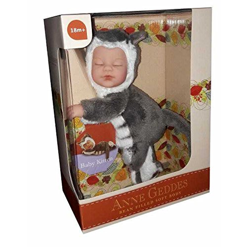 Anne Geddes 9 inch Baby Kitten Doll - Bean Filled Soft Body Collection von Anne Geddes