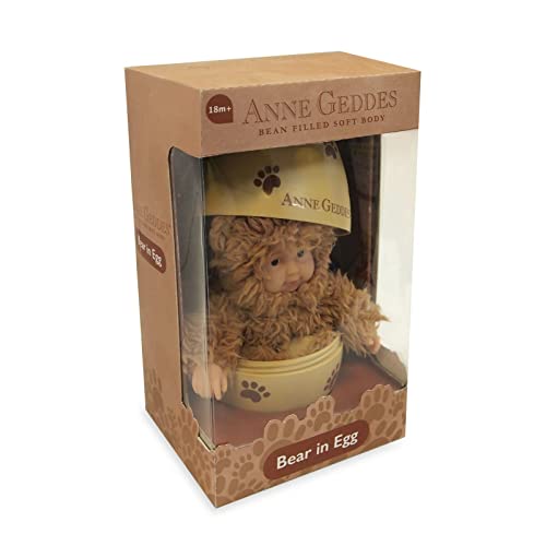 Anne Geddes Baby Puppe Bär im Ei, karamell -23cm- von Anne Geddes