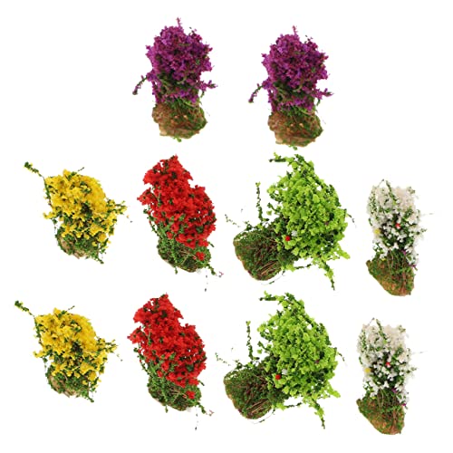 Anneome Simulierte Grasbüschel Künstliche Blumencluster Für Sandtischmodell Landschaftsdekor Für Modellbau Static Grass Modell Lila Gras Und von Anneome
