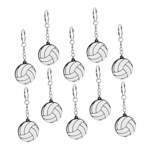 Anneome 10 Stück Teiliges PVC Volleyball Schlüsselanhänger Detailreiche Sport Schlüsselringe Leichte Taschenanhänger Dekorative Mini Volleys als Party Geschenk und Rucksack Schmuck Anneome 10 Stück Teiliges PVC Volleyball Schlüsselanhänger Detailreiche Sport Schlüsselringe Leichte Taschenanhänger Dekorative Mini Volleys als Party Geschenk und Rucksack Schmuck von Anneome