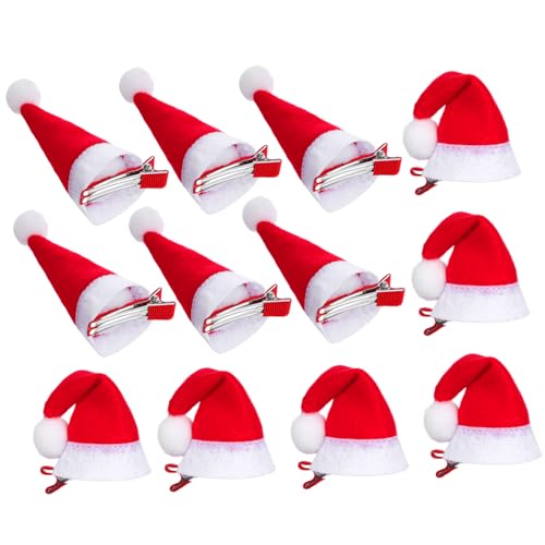 Anneome 12 Stück Teiliges Niedliche Weihnachtsmützen Haarklammern für Mädchen Leichte Plüschbezogene Haarspangen Schonend für Haare für Weihnachtsfeier und Karneval Verschiedene Anneome 12 Stück Teiliges Niedliche Weihnachtsmützen Haarklammern für Mädchen Leichte Plüschbezogene Haarspangen Schonend für Haare für Weihnachtsfeier und Karneval Verschiedene von Anneome