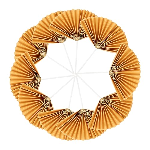 Anneome 16 Stück Teiliges Papierfächer Cupcake Topper Faltbare Tortendeko in Gold Kreative Geburtstagstorten Picks Festliche Kuchenstecker für Party und Hochzeitsfeiern Einzigartige Anneome 16 Stück Teiliges Papierfächer Cupcake Topper Faltbare Tortendeko in Gold Kreative Geburtstagstorten Picks Festliche Kuchenstecker für Party und Hochzeitsfeiern Einzigartige von Anneome