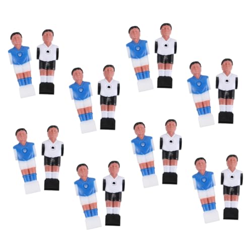 Anneome 16 Stück Teiliges Resin Tischfußballspieler Klare Farbdrucke Langlebige Geruchsfreie Kickerfiguren für Fußballkicker Installieren Standardgröße Robust für Intensives Spiel von Anneome